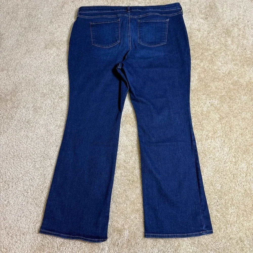 NYDJ Barbara Bootcut‎ Jeans Womens 20W Dark Wash Plus Size Lift Tuck Denim USA